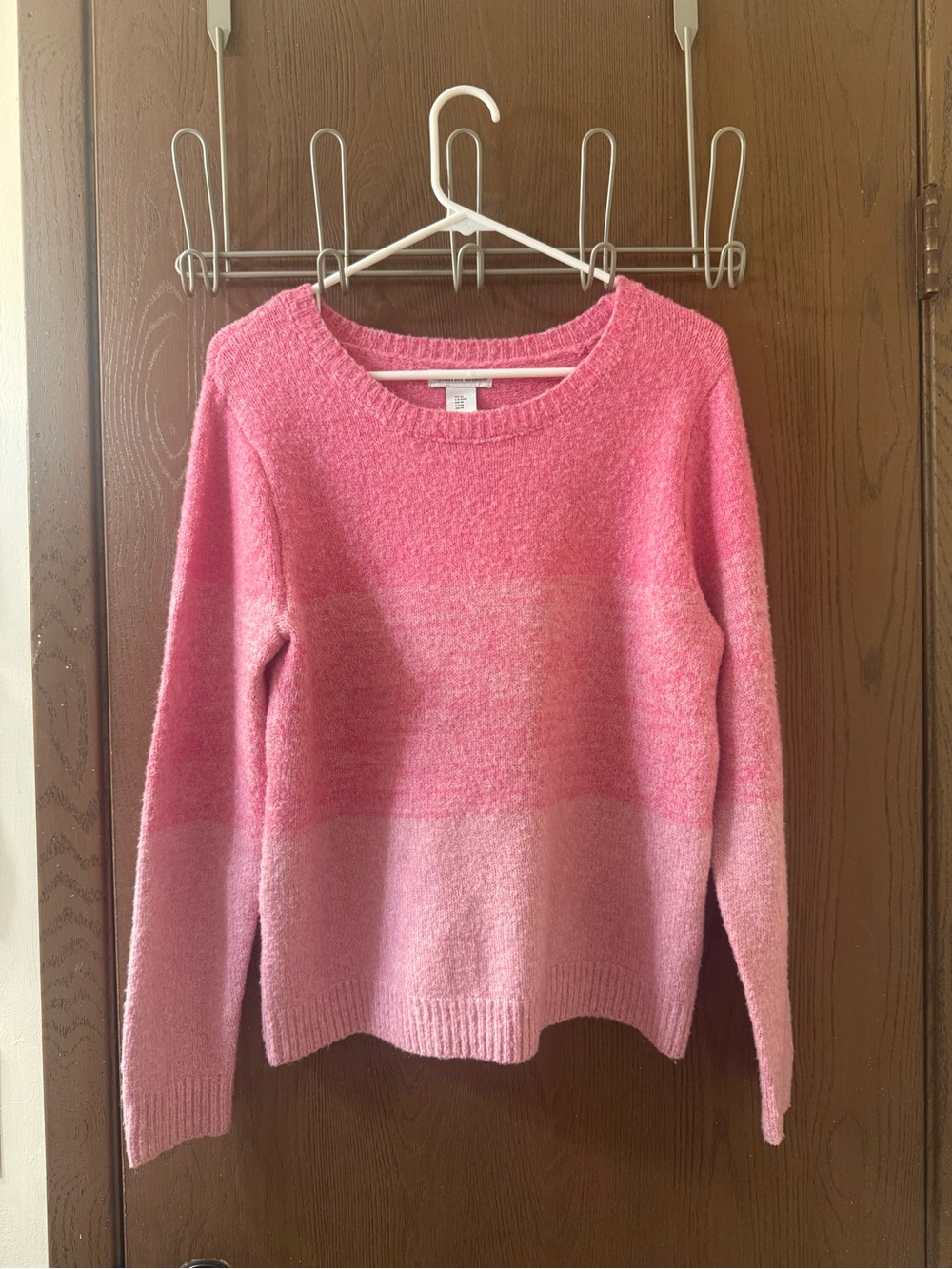 Cupcakes and Cashmere Pink Gradient Crewneck Sweater